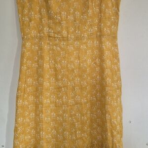Cynthia Rowley Mustard Strapless Dress
